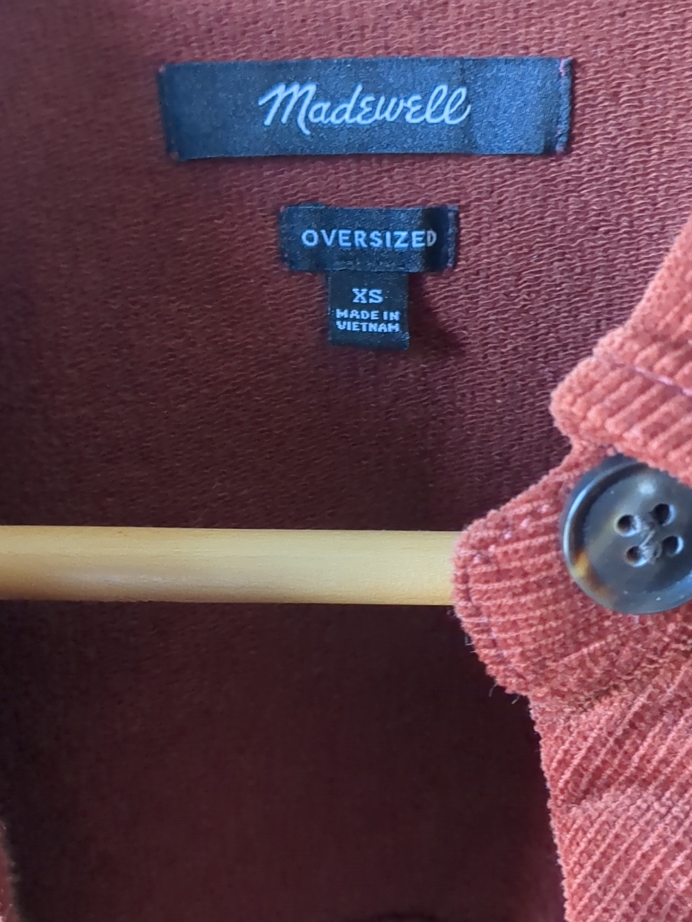 Madewell oversized corduroy shirt jacket - XS - Picture 2 of 5